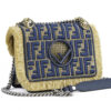 Fendi Kan I Raffia Shoulder Bag